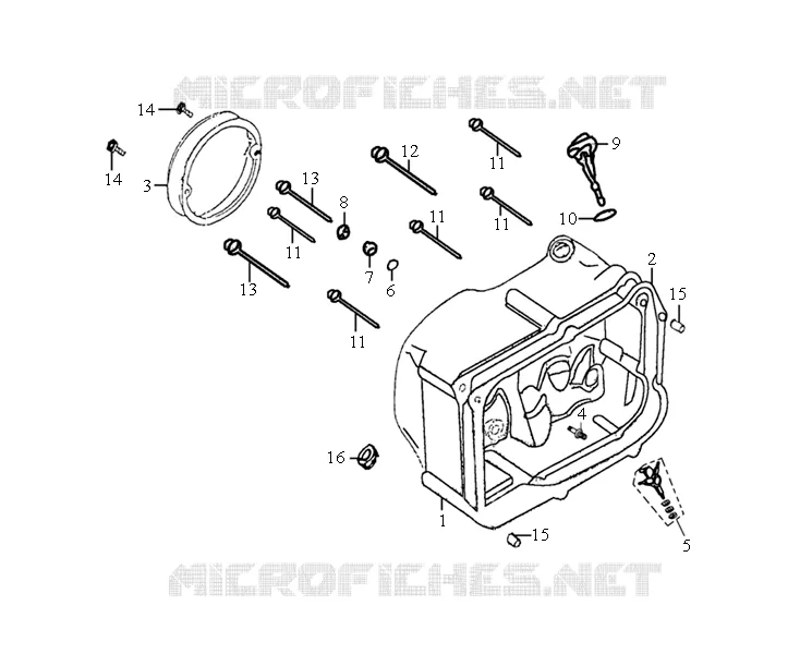 COUVERCLE DE CARTER MOTEUR DROIT