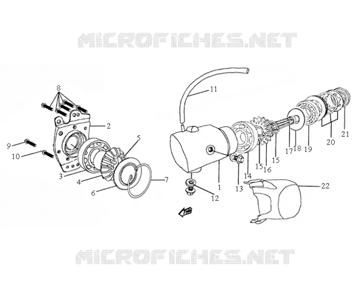 COUVERCLE DE CARTER MOTEUR ARRIERE
