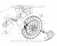 ROUE / ETRIER DE FREIN ARRIERE