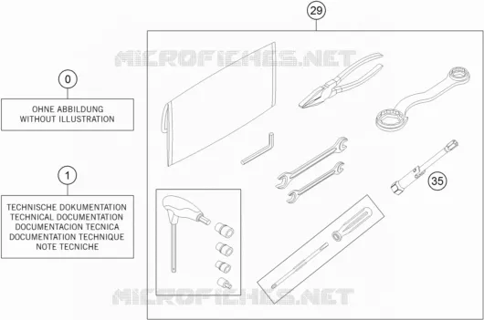 TROUSSE A OUTILS / MANUELS / OPTIONS