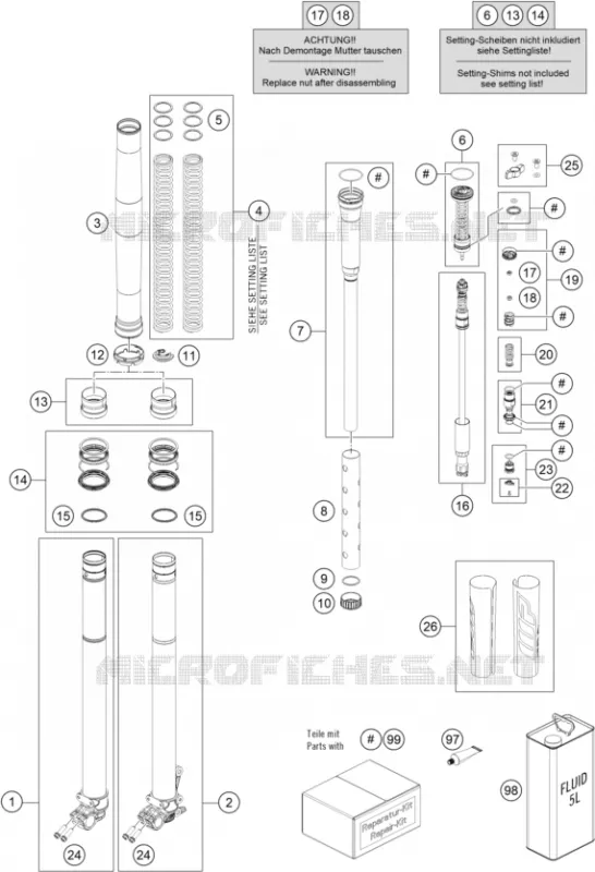 FOURCHE (PIECES)
