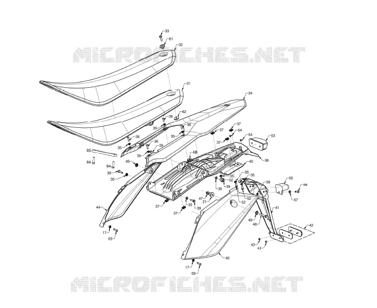 SELLE / PLASTIQUE ARRIERE