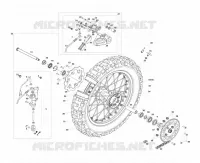 ROUE / ETRIER DE FREIN ARRIERE