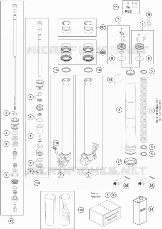 FOURCHE (PIECES)
